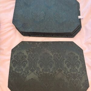Macy’s Elegant Dark Green Placemats